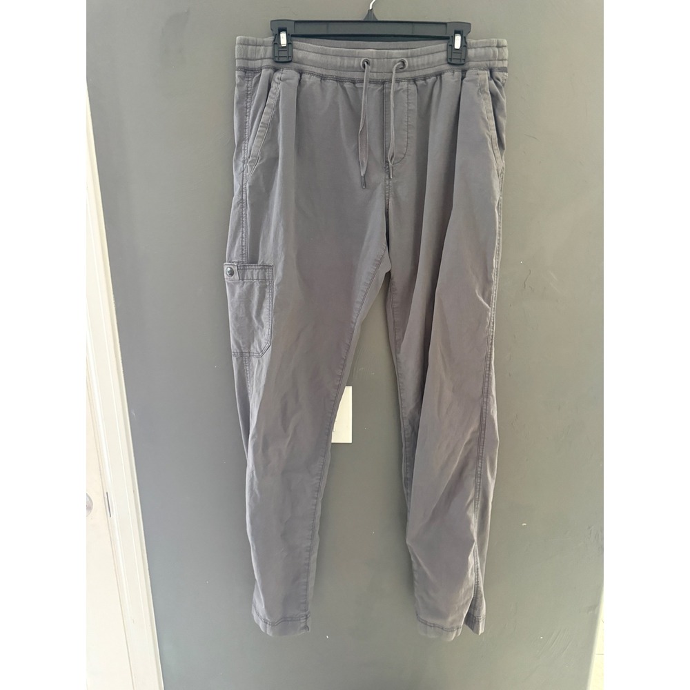 LL Bean Mens Gray Stretch Canvas Jogger Pants Size Medium Tall Outdoor